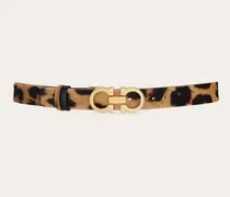 Damen Verstellbarer Gancini Gürtel Beige
