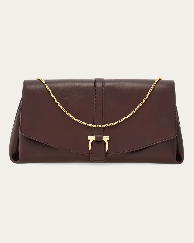 Ferragamo Damen Umhängetasche mit Klappe (M) Rot Rot