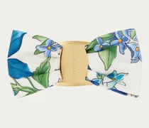 Damen Haarspange mit Vara-Schleife aus Seide Blau