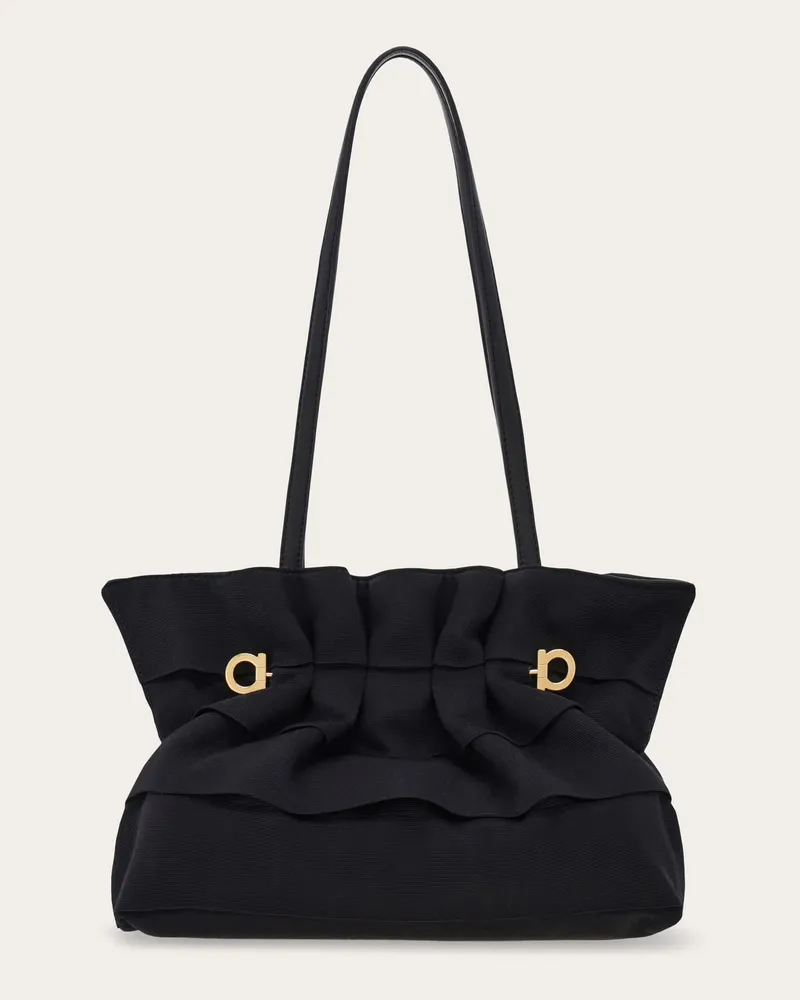 Ferragamo Damen Ferragamo Soft Bag (S) Schwarz Schwarz