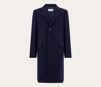 Herren Einreihiger Mantel Blau