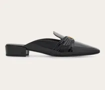 Damen Mule mit Gancini-Ornament Schwarz Größe 5