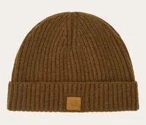 Damen Strick-Beanie Braun