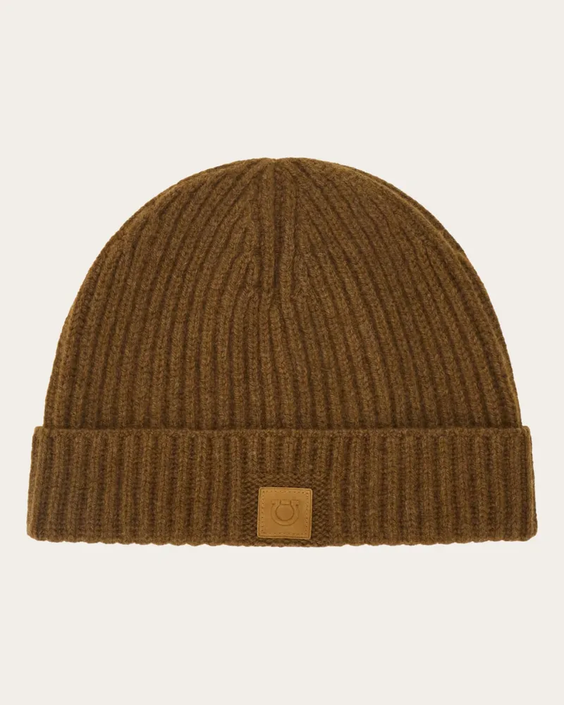 Ferragamo Damen Strick-Beanie Braun Braun