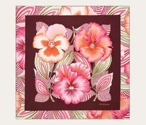 Damen Seidenhalstuch mit Brezza-Print Rot