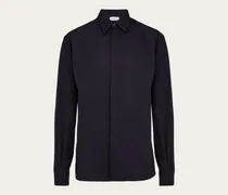 Herren Sporthemd Ferragamo Monogram Blau