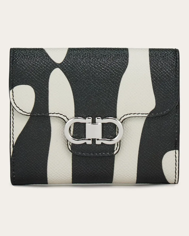 Ferragamo Damen Gancini Portemonnaie Grün Grün