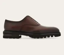 Herren Gesteppter Oxford-Schuh Braun Größe