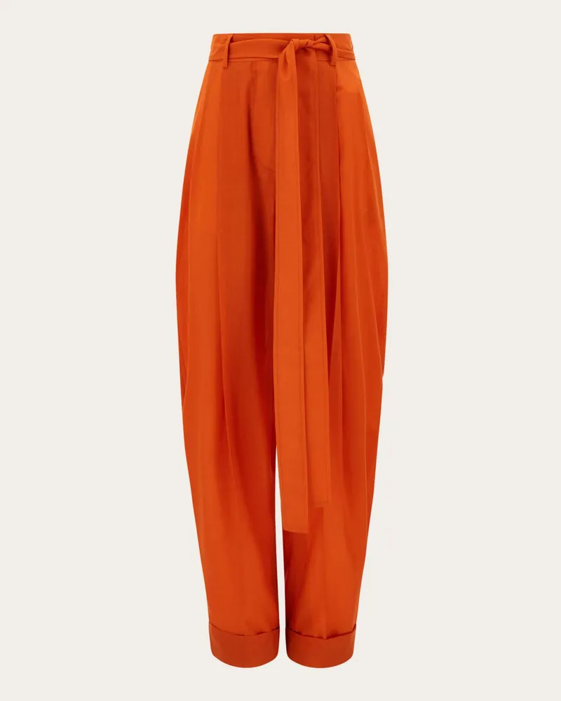 Ferragamo Damen Barrel-Hose Braun Braun