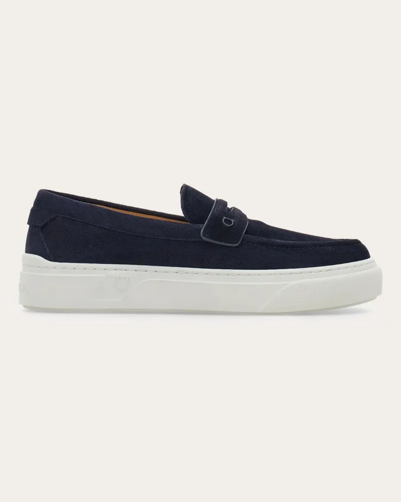 Ferragamo Herren Penny-Loafer mit Sneakerboden Blau Größe Blau