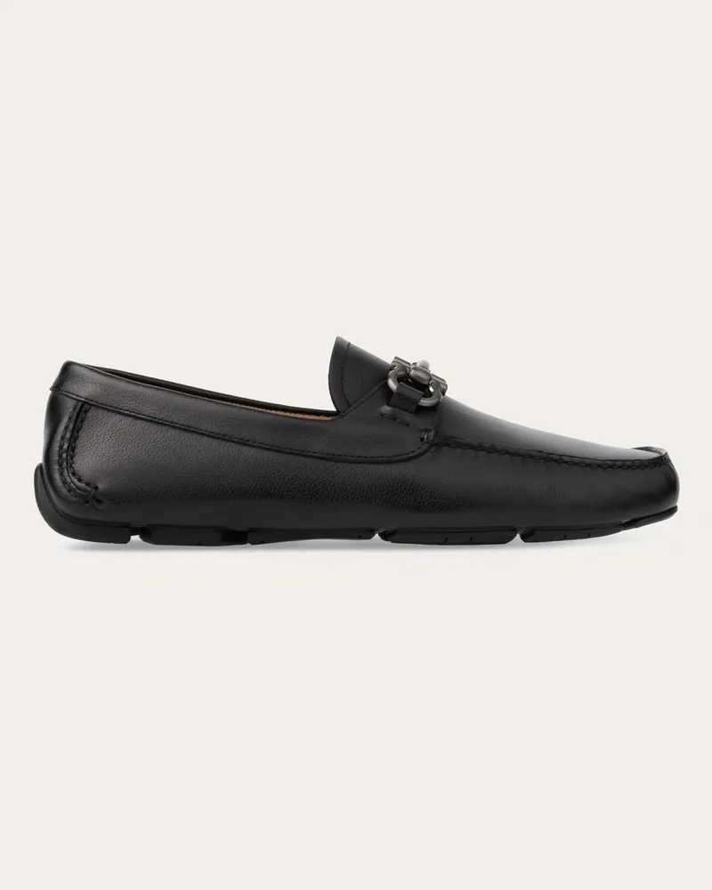 Ferragamo Herren Driver-Mokassin mit Gancini-Ornament Schwarz Größe Schwarz