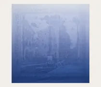 Damen Seiden-Jacquardhalstuch Palazzo Spini Feroni Blau