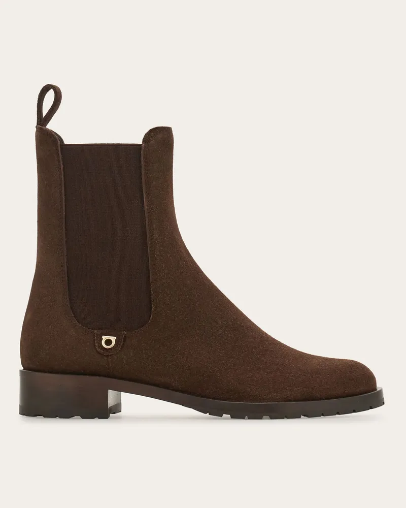 Ferragamo Damen Chelsea-Boot Braun Größe Braun