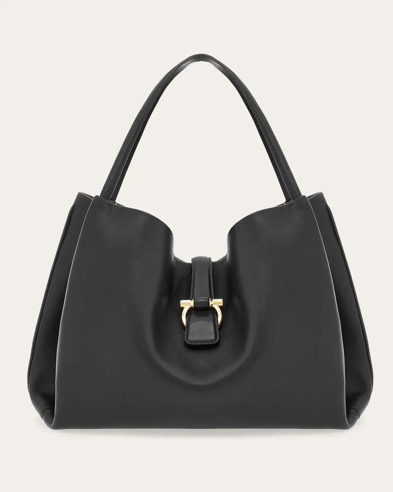 Ferragamo Damen Cabas (L) Schwarz Schwarz