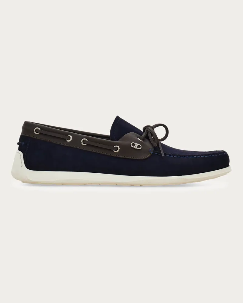 Ferragamo Herren Bootsschuh Blau Größe Blau