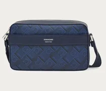 Herren Ferragamo Monogram Umhängetasche Blau