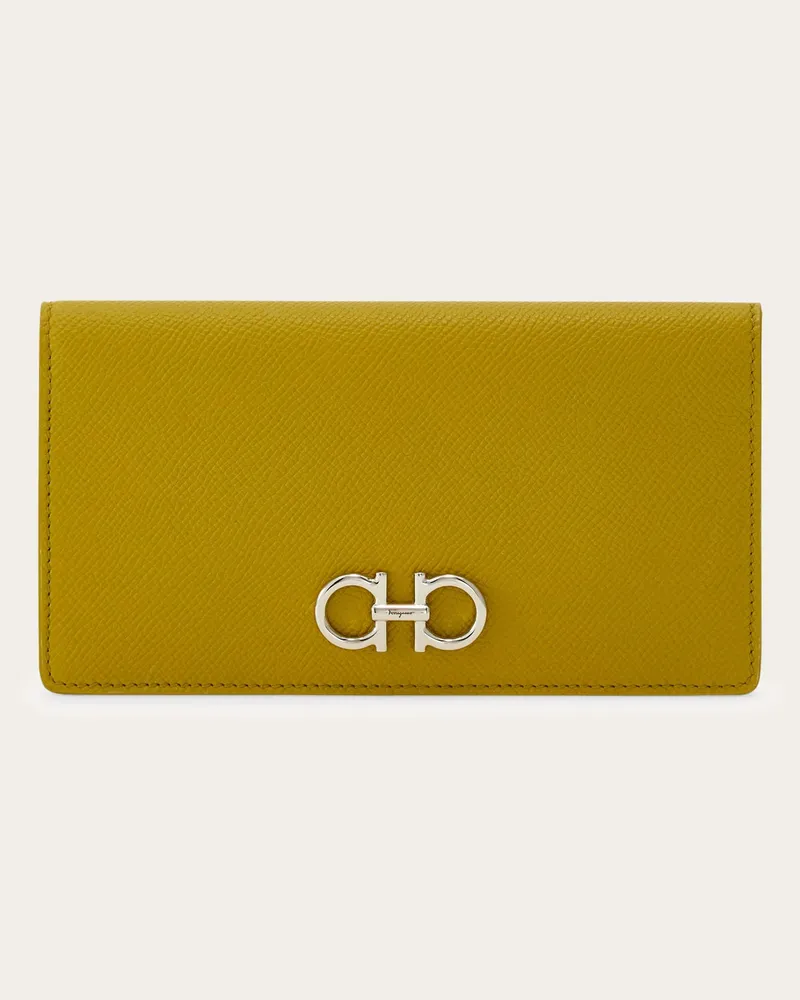 Ferragamo Damen Gancini Brieftasche Grün Grün