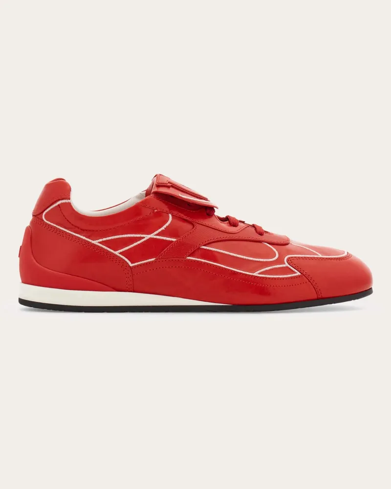 Ferragamo Herren Low-Top-Sneaker - Citymatch Capsule Rot Größe Rot