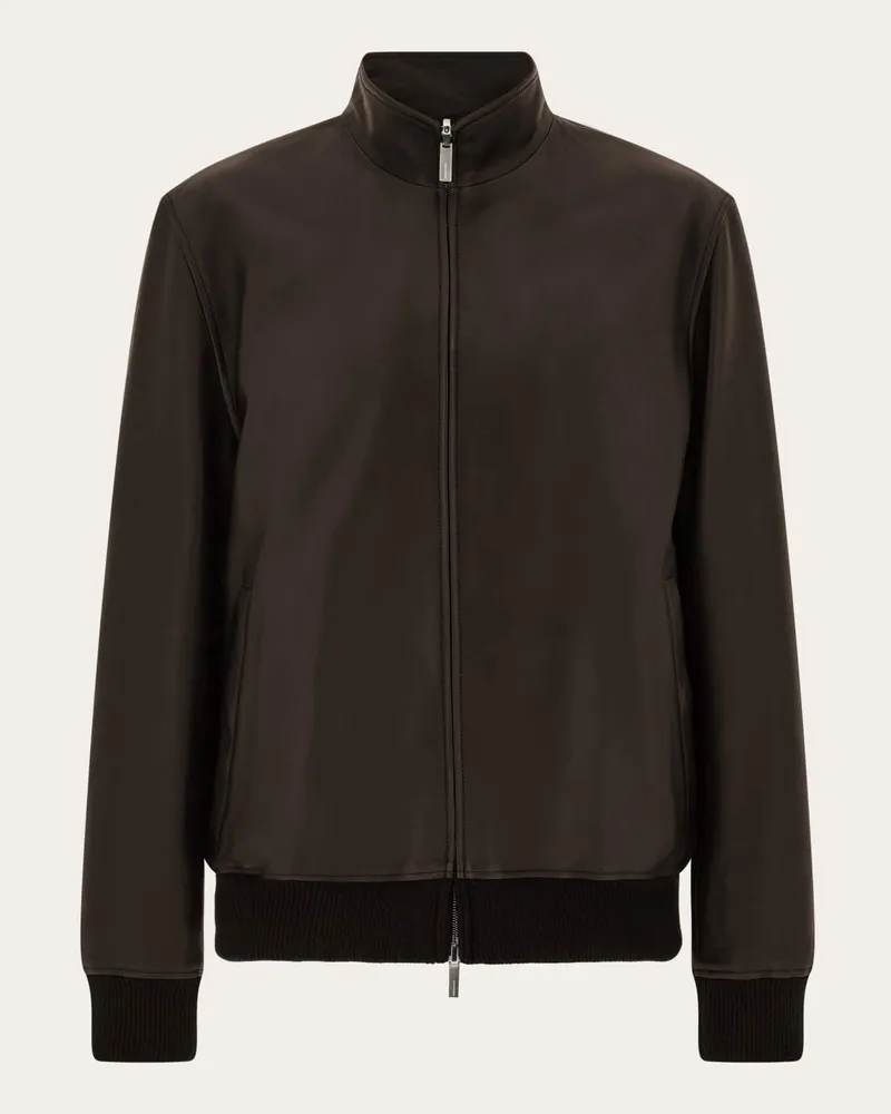 Ferragamo Herren Nappa-Blouson Beige Beige