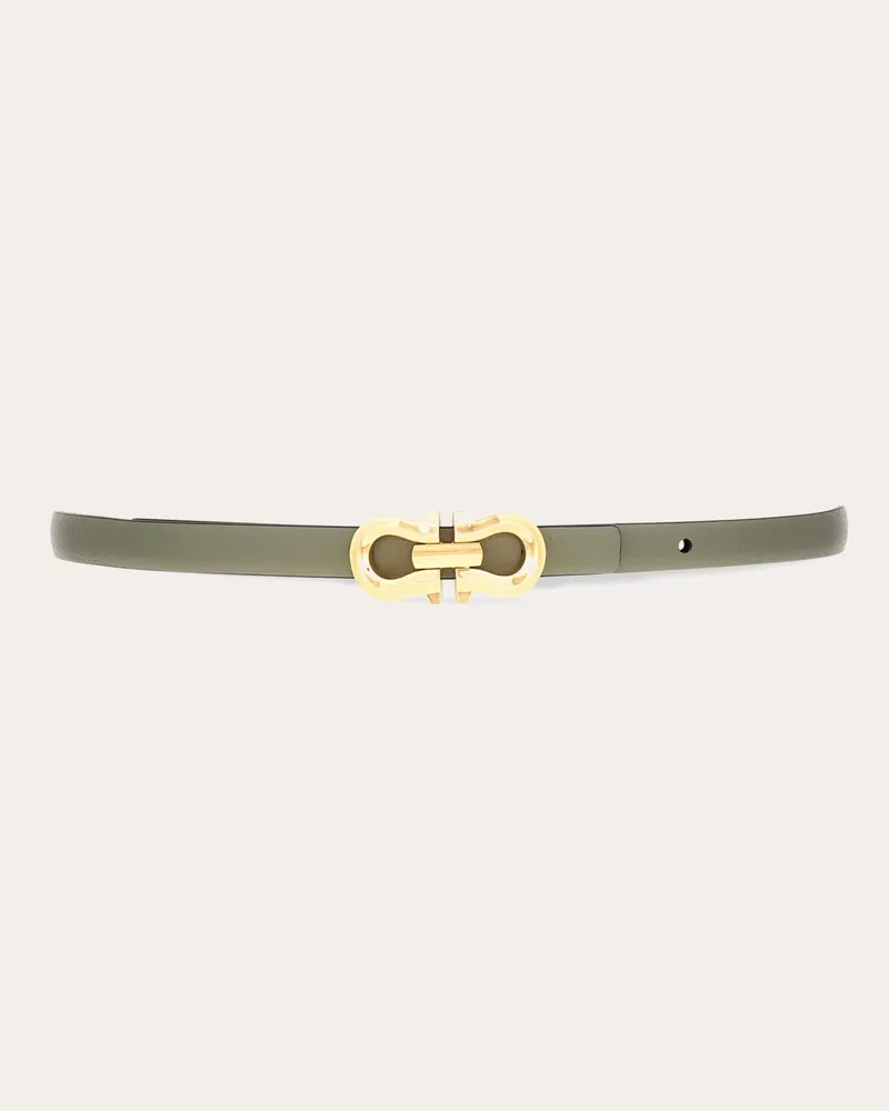 Ferragamo Damen Gancini-Wendegürtel Grau Grau