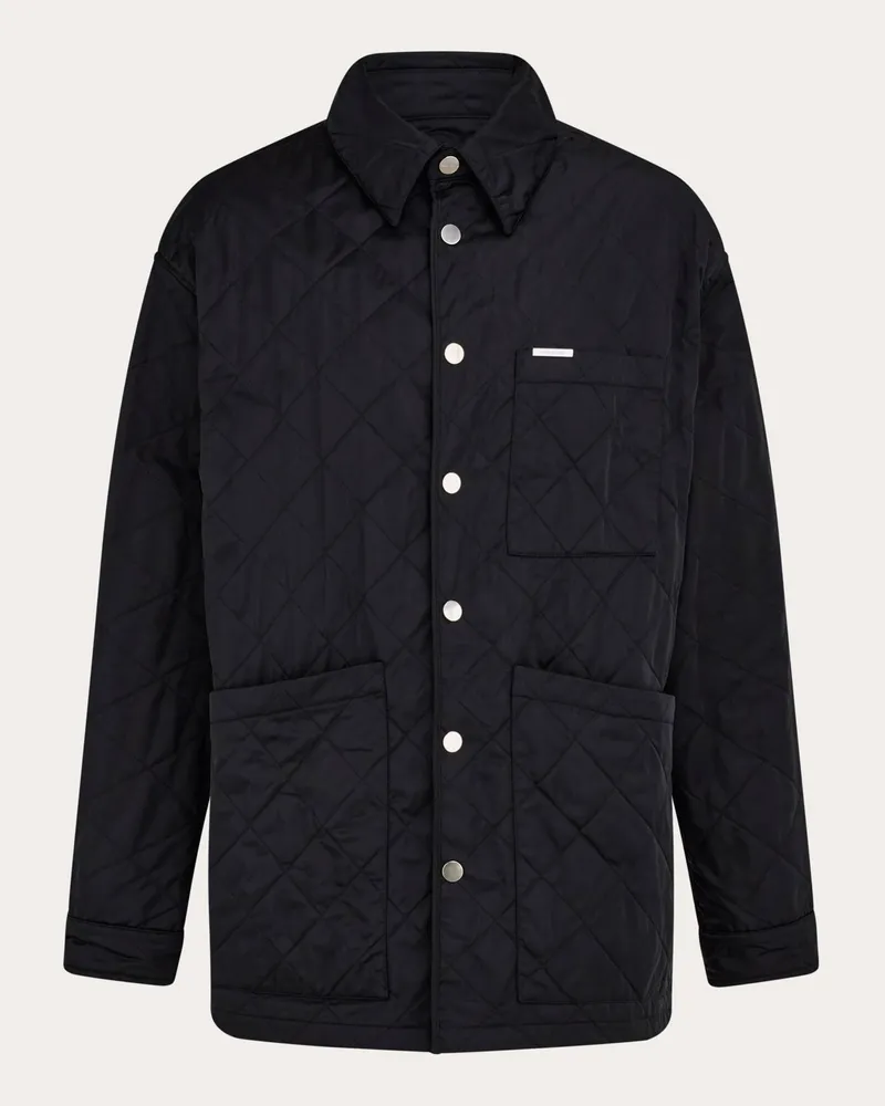 Ferragamo Herren Steppblouson Schwarz Schwarz