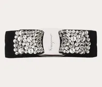 Damen Haarspange mit Vara-Schleife Schwarz