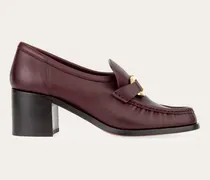 Damen Loafer mit Gancini-Ornament und Absatz Braun Größe