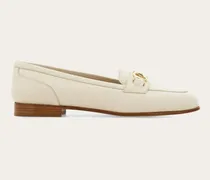 Damen Loafer mit Gancini-Ornament Weiß Größe