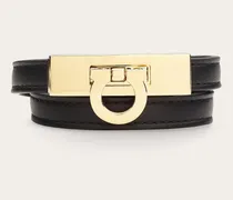 Damen Gancini Doppel-Armband (16cm) Schwarz