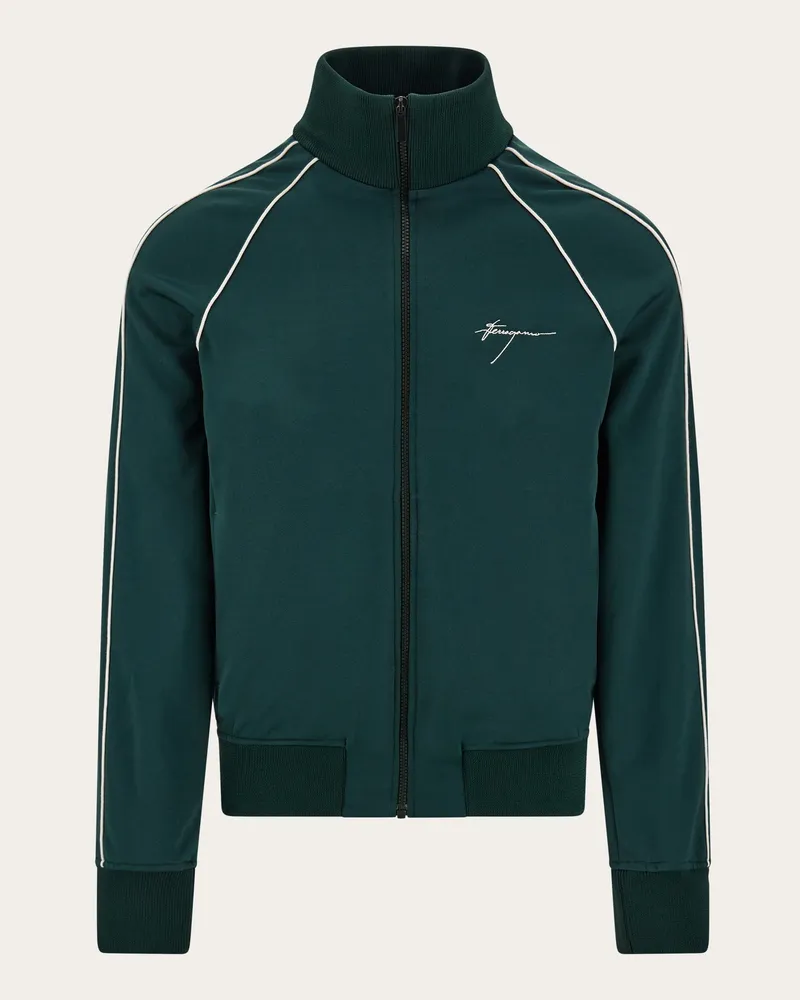 Ferragamo Herren Sportliches Sweatshirt Grün Grün