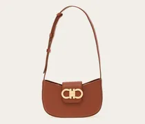 Damen Doppel-Gancini-mini-bag Braun