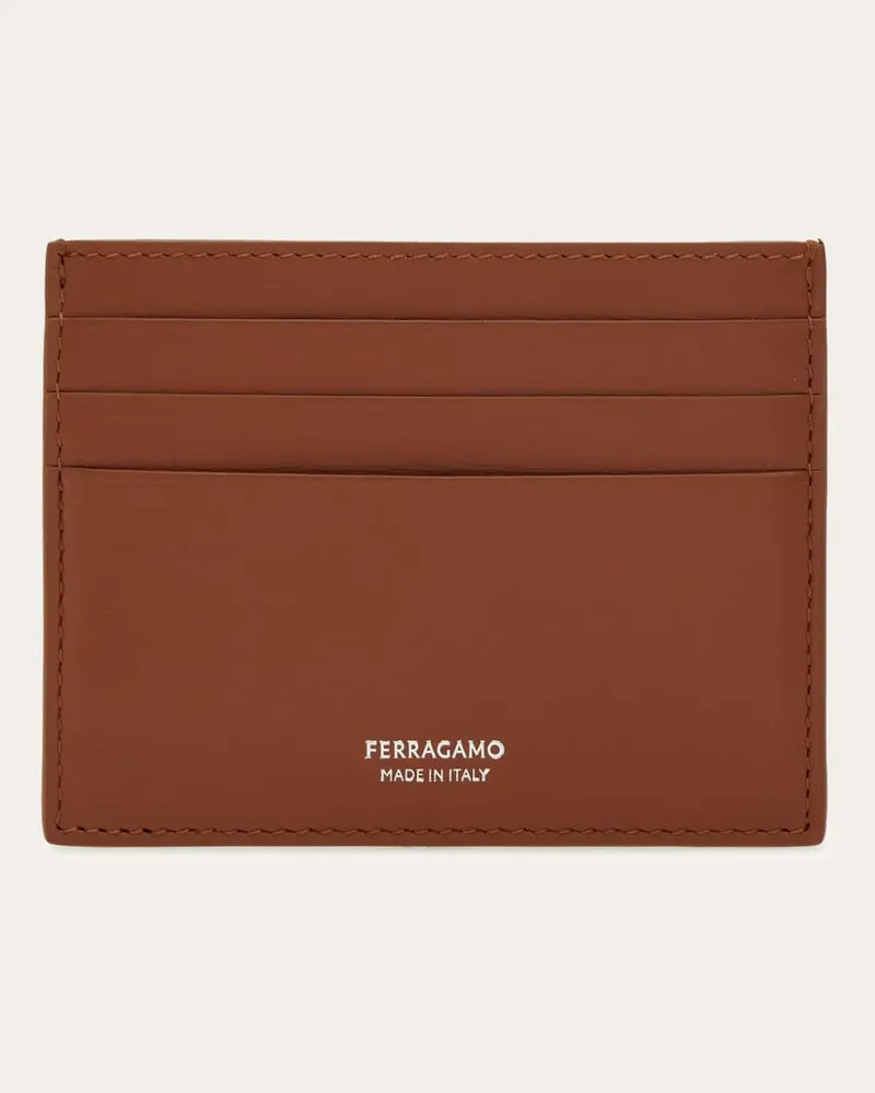 Ferragamo Herren Kreditkartenetui Braun Braun