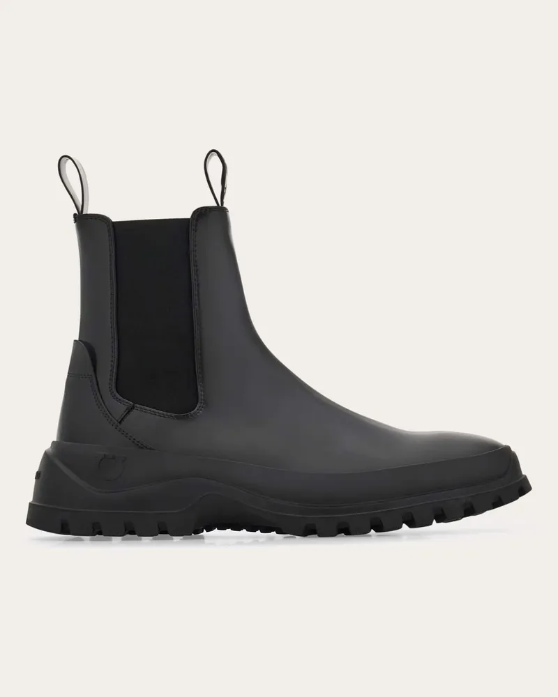 Ferragamo Herren Chelsea-Boot Schwarz Größe Schwarz