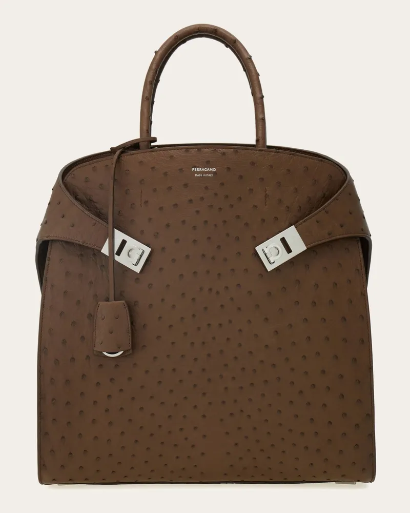 Ferragamo Herren Hug Totebag Braun Braun