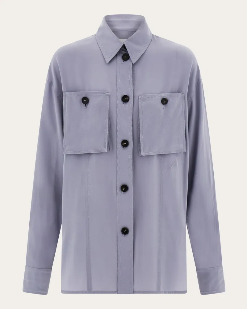 Ferragamo Damen Cargo-Bluse Grau Grau