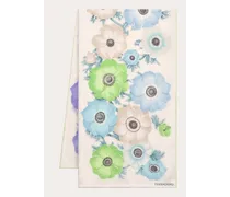 Anemone print silk scarf