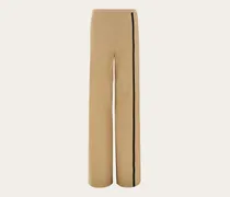 Damen Hose in Maschenware Beige