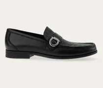 Herren Loafer mit Gancini-Ornament Schwarz Größe