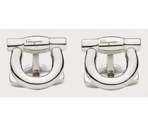 Herren Gancini-Manschettenknöpfe Silber