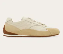 Damen Sneaker mit Gancini-Ornament Weiß Größe