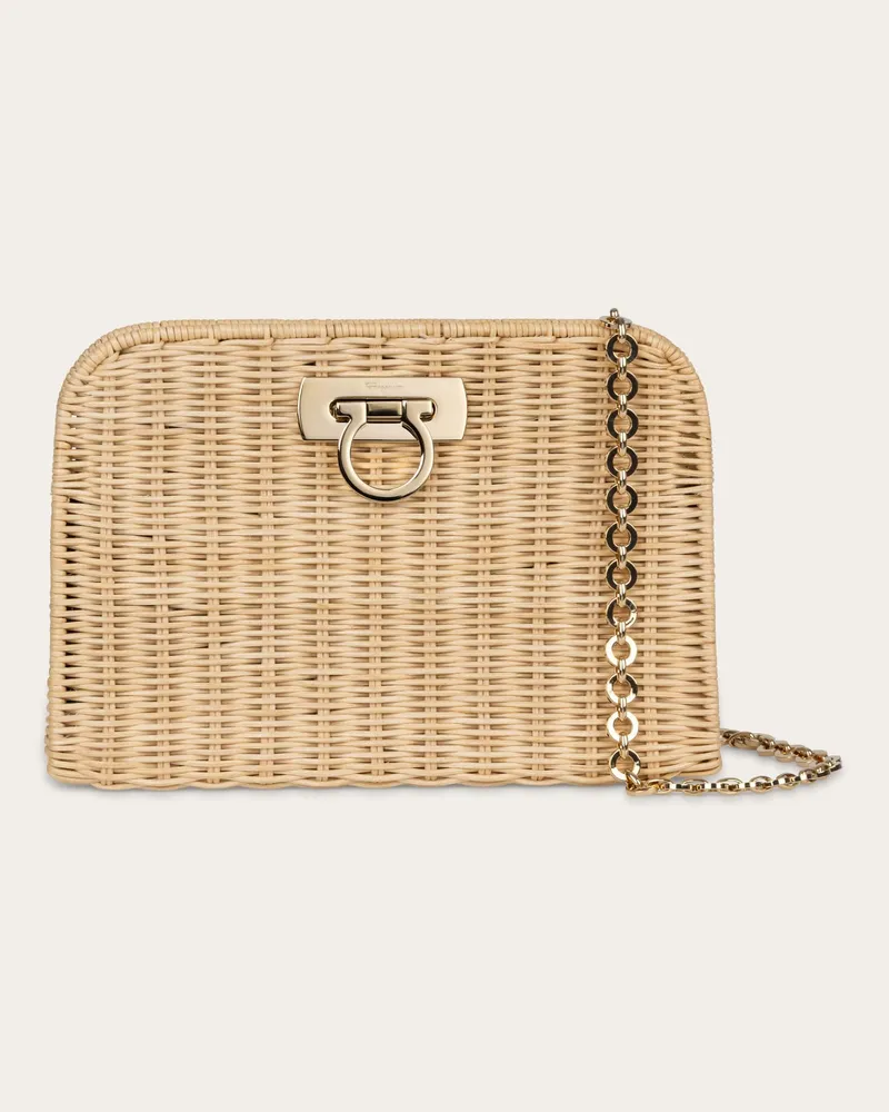 Ferragamo Damen Diana Clutch (S) Braun Braun
