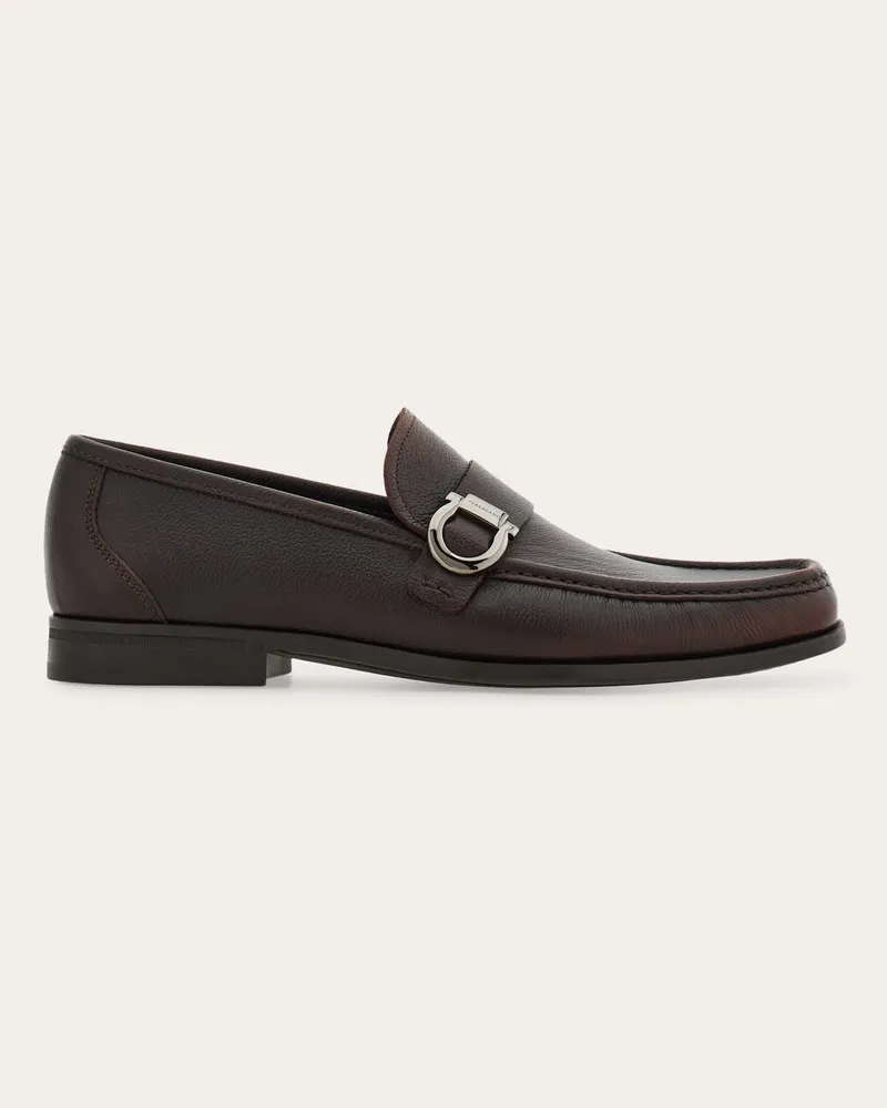 Ferragamo Herren Loafer mit Gancini-Ornament Rot Größe Rot