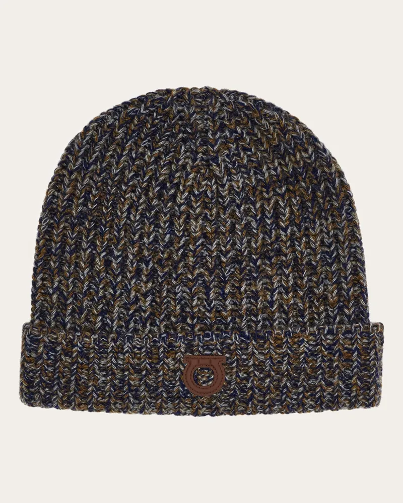 Ferragamo Herren Mütze mit Umschlag Blau Blau