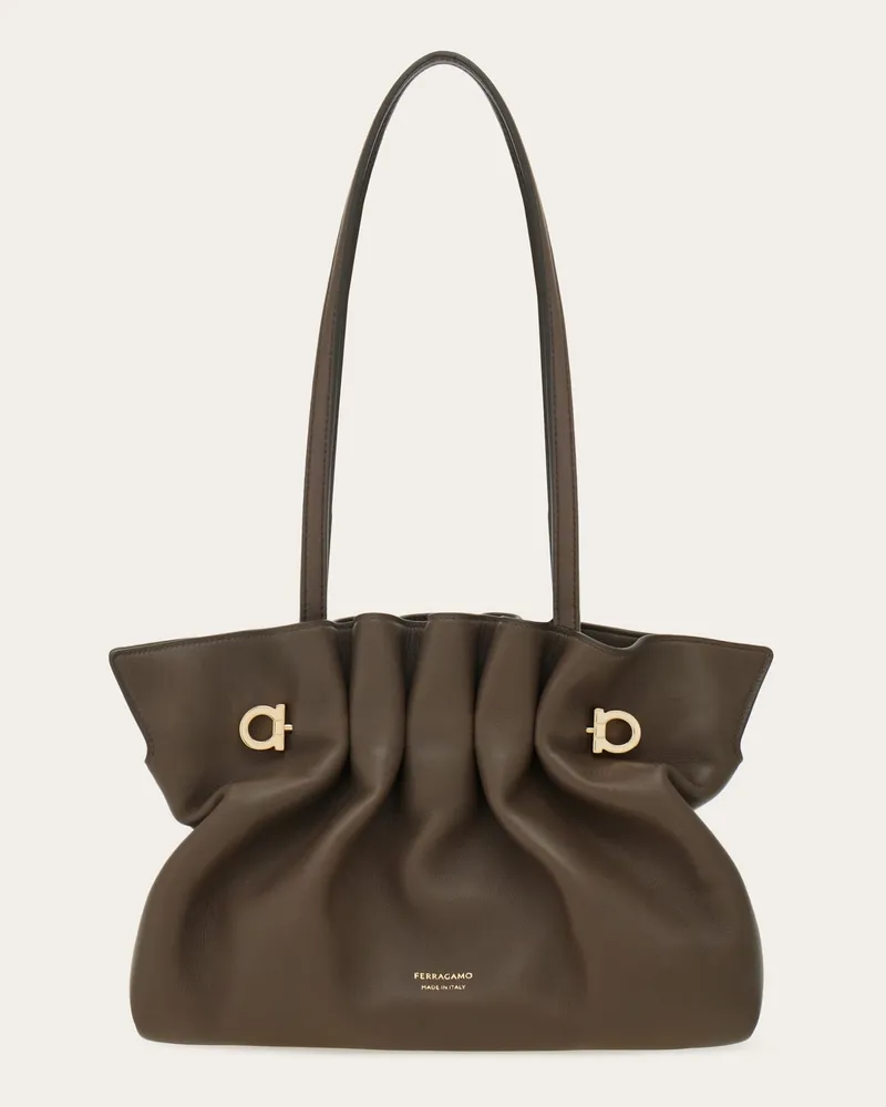 Ferragamo Damen Ferragamo Soft-bag (S) Grau Grau