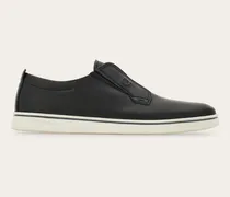 Herren Slip-on-Derby Schwarz Größe