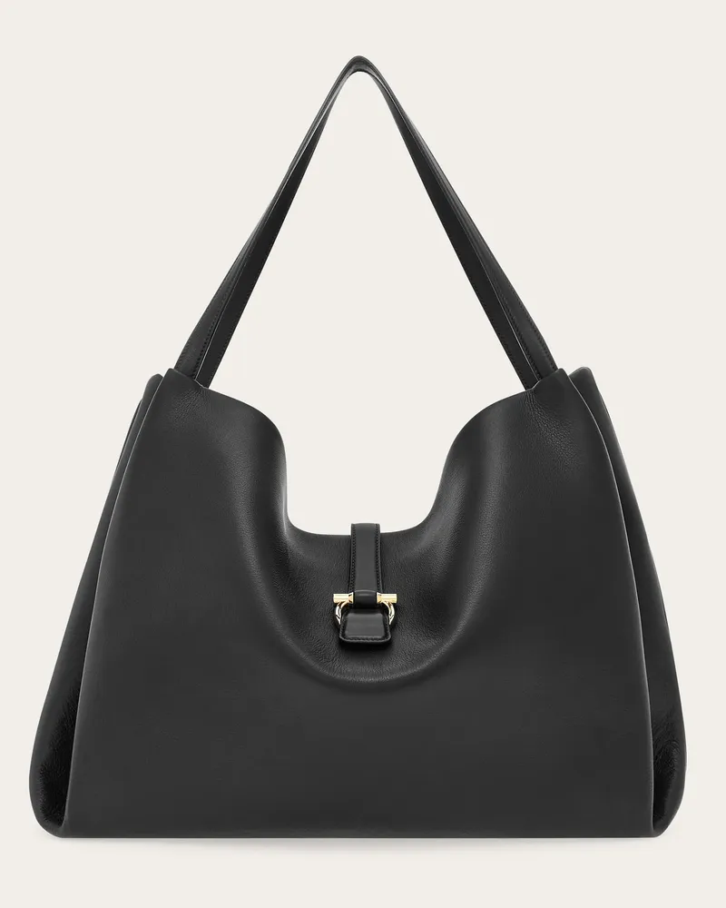 Ferragamo Damen Totebag (XL) Schwarz Schwarz