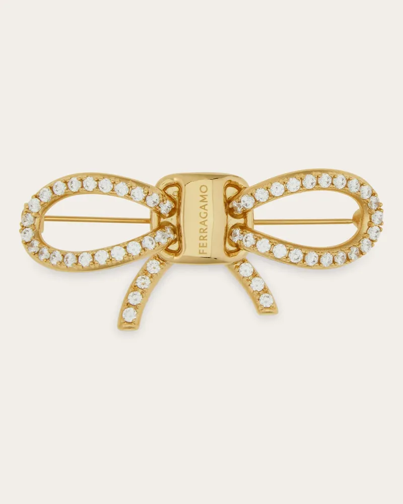 Ferragamo Damen Schmucknadel mit Vara-Schleife Gold Gold