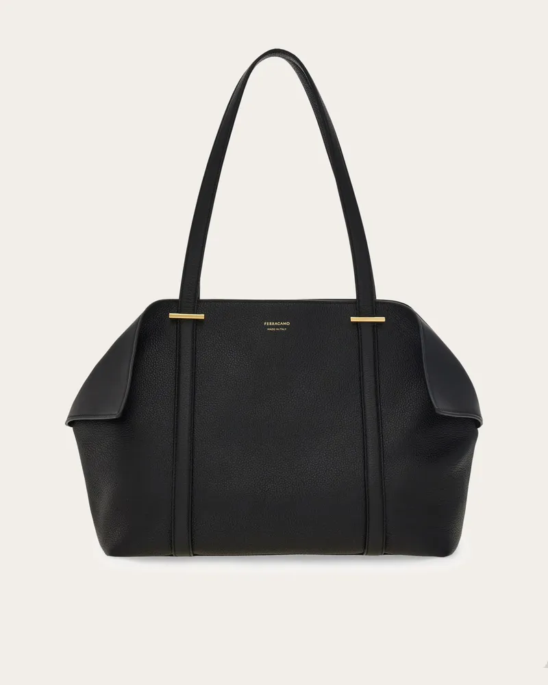 Ferragamo Damen Totebag (M) Schwarz Schwarz