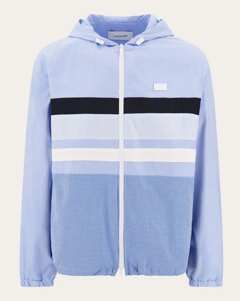 Ferragamo Herren Leichte Jacke Blau Blau