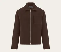 Herren Blouson aus Mischkaschmir Braun